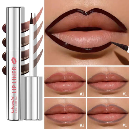 Lakerain Pointed Tear-off Lip Liner Outlines Exquisite Lip Makeup Long-lasting Peel-off Matte Easy-to-color Lip Liner Good Vibrations
