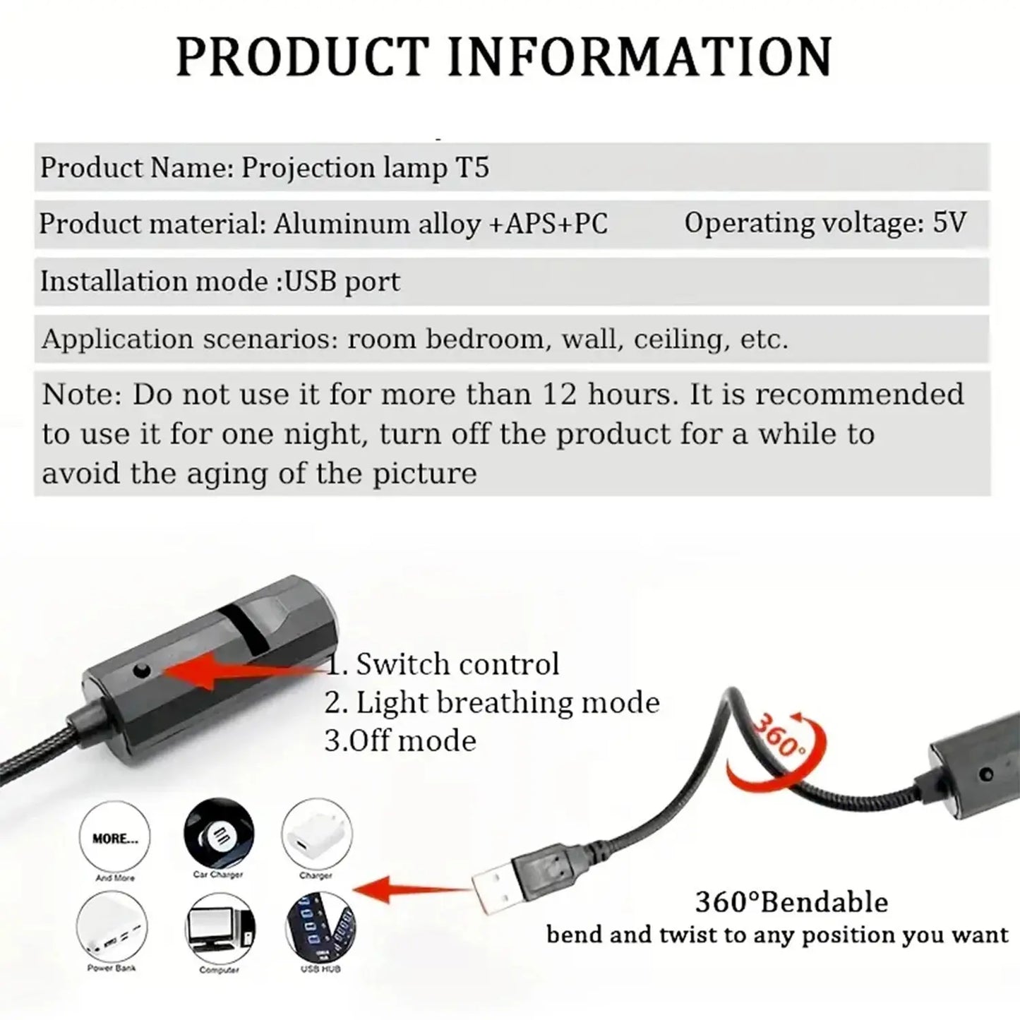 Christmas projection light Good Vibrations
