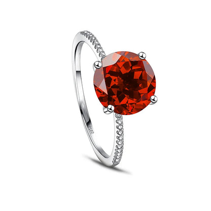 Gica Gema 3.0Ct  Real Solid 925 Sterling Silver Ring Fashion Women Gift 5A Zircon Jewelry Brand Wedding Engagement Silver Rings Good Vibrations