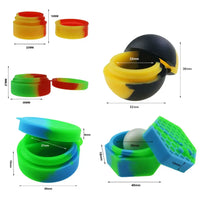 2/3/5/7/25ML Nonstick Silicone Container Non-stick Oil Wax Storage Box Silicone Jar Travel Face Cream Liquid Ointment Container GOOD Vibrations Adult Super Store