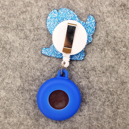Cute Friends Pig Bear Blue Mouse Style Pocket Watch Retractable And With Clip For Men And Women Good Vibrations
