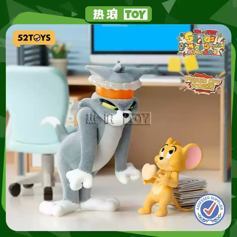 52toys New Product Tom And Jerry Mental State Tasting Blind Box Office Desktop Decoration Model Birthday Gift Children'S Gift Good Vibrations