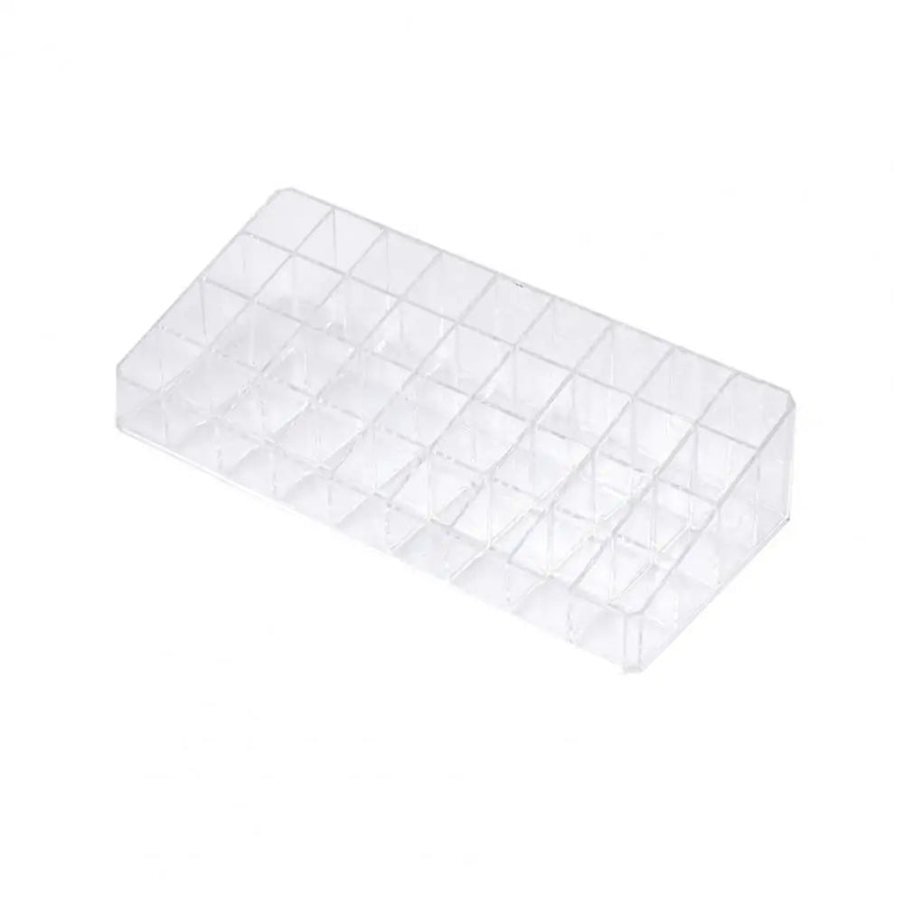 Lipstick Holder Practical 12/18/36 Grids Lipstick Stand Makeup Lip Glaze Storage Box 4 Rows Nail Polish Shelf Daily Use Good Vibrations