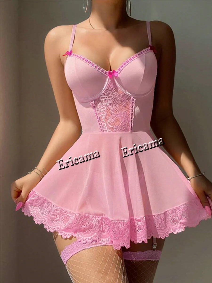 Women's Lingerie Set Erotic Sexy Lace Bra And Panty Set Underwear Transparent Bra Exotic Sets Sexy Thong Porn Fancy Lingerie Set Good Vibrations