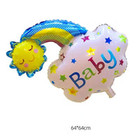 Super Cute Sun Clouds Rainbow Balloons Birthday Party Decor Kids Toys Gifts Air Globos Cartoon Large Size Helium Balloon Decor Good Vibrations