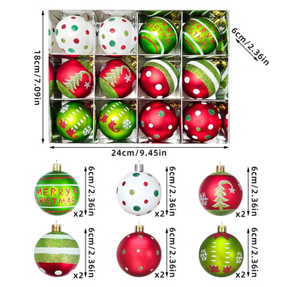 Christmas Ball Decoration Green Monster Xmas Tree Ornament Green Painted Xmas Hanging Tree Pendant New Year Christmas Home Decor Good Vibrations