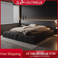 Frame High End Bed Aesthetics Tatami Minimalist Wedding Confortable Bed Master Bedroom Fashionable Design Muebles Furniture Good Vibrations