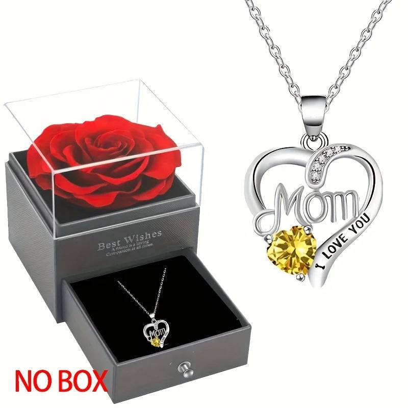 Elegant Style Heart shaped Pendant Necklace Hollow Design Mother's Day Gift Party Suitable for Best Friends Without Box Good Vibrations