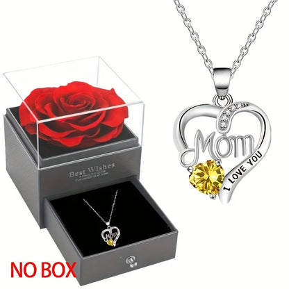 Elegant Style Heart shaped Pendant Necklace Hollow Design Mother's Day Gift Party Suitable for Best Friends Without Box Good Vibrations