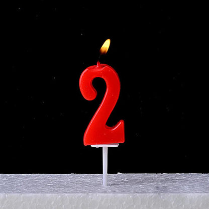 1Pcs Gold Happy Birthday Number Cake Candles 0 1 2 3 4 5 6 7 8 9 Cake Topper Kids Girls Boys Bar Baby Party Supplies Decoration Good Vibrations