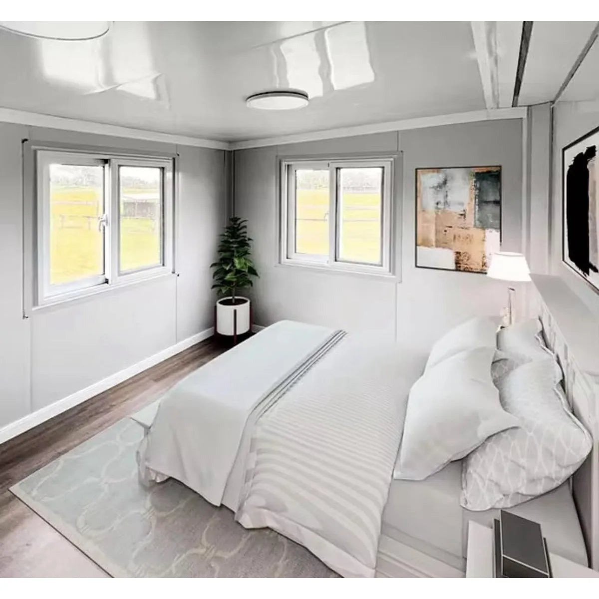 40ft Expandable Prefab House, 3 Bedroom Mobile Tiny Home with Kitchen & Bathroom. Good Vibrations