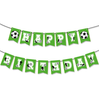 Soccer Party Hanging Decor Pull Flag Banner Spiral Football Birthday Party Soccer Club DIY Decoration Supplies Garland Pennant Good Vibrations