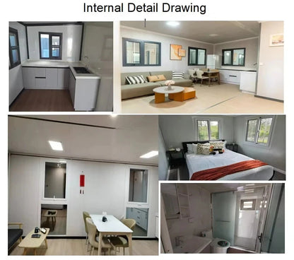 Double Storey Container House Modular House Design 20ft 40ft Custom 2/3/4 Bedrooms for Work Office Warehouse Portable House Good Vibrations