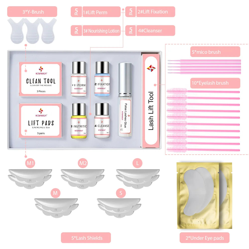 Dropshipping ICONSIGN Upgrade Version Lash Lift Kit Lifting Eyelashes Lasting 6-8 Weeks Lash Perm Eyelash Enhancer Makeup Tools Good Vibrations
