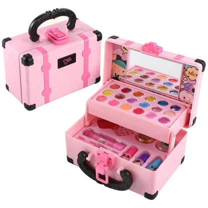 Children Makeup Cosmetics Pretend Playing Box Princess Make Up Girl Toy Play Set Lipstick Eye Shadow Safety Nontoxic Kit Toy Kid Good Vibrations