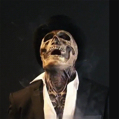 Holiday Supplies Halloween Mask Terror Brain Exploding Headgear Funny Scream Latex Mask Halloween Skull Mask Good Vibrations