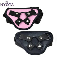 NYOTA Leather Strap-on Penis Dildo Adjustable Bondage Harness Bottom Sex Toys For Women Men lesbian Belt Adult Supplies Sex Shop GOOD Vibrations