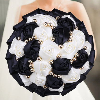 Navy Wedding Bouquet Bridesmaid Bridesmaid Holding Flowers for Wedding Decoration Good Vibrations