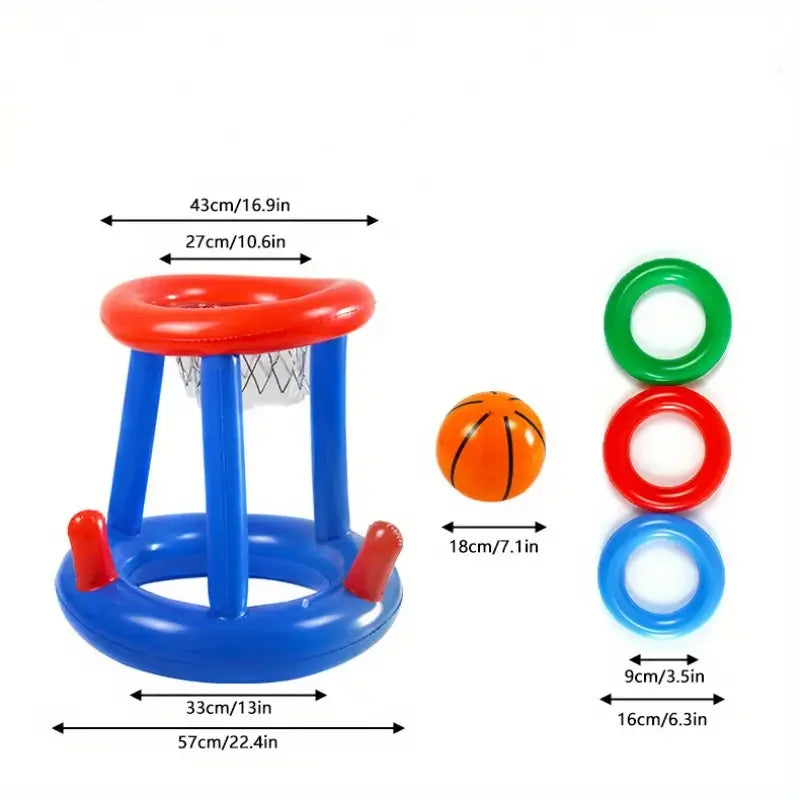 Water basketball hoop. Wholesale of cross-border inflatable water toys. Inflatable basketball hoop with interactive Good Vibrations