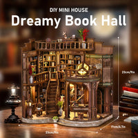 Book house assembly, architecture, book models, ornaments, miniature kits, DIY handmade toy sets, bedroom and room decorations, Good Vibrations