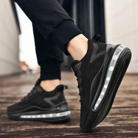 Men's sneakers with air cushions, stylish spring new style, knitted stimulating and breathable soft soles, men's casual sneakers Good Vibrations