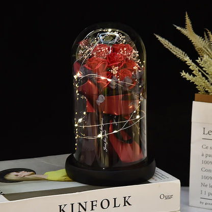 Valentine's Day Gift for Girlfriend Eternal Rose LED Light Flower Luminous Decoration Wedding Decor Creative Mother's Gifts Good Vibrations Adult Super Store