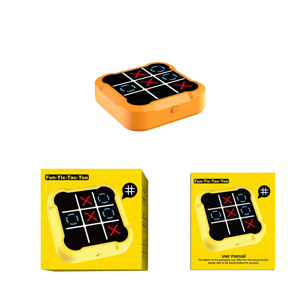 Portable Tic Tac Toe Game Console Toys Handheld Electronic Puzzle Chessboard  Memory Training & Montessori Travel Toy Xmas Gifts Good Vibrations