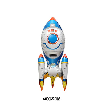 4D Standing Astronaut Spaceman Balloons Rocket Foil Balloons Kids Toys Baby Shower Outer Space Themed Birthday Party Decorations Good Vibrations
