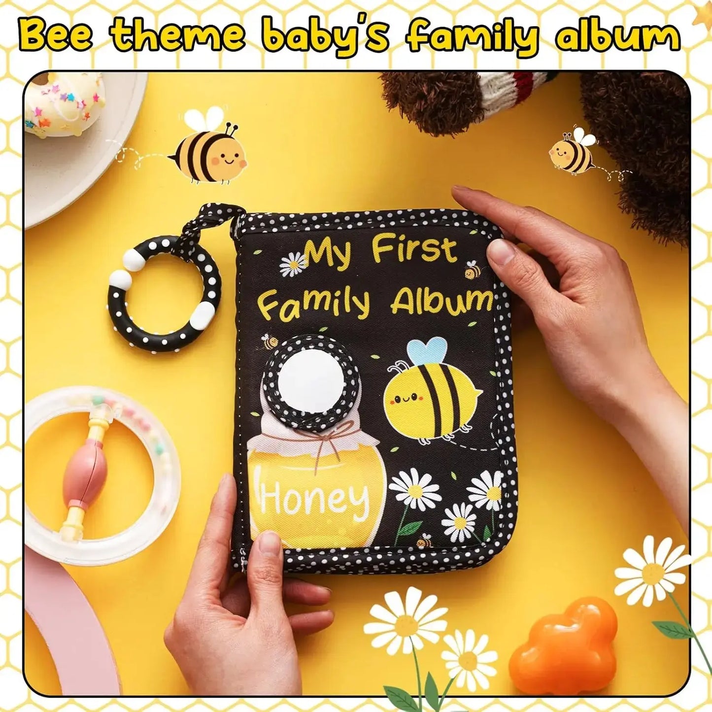 Baby Photo Album My First Photo Book Growth Babies Albums DIY Photography Album Gift for Newborn Toddler Kids Baby Shower Good Vibrations