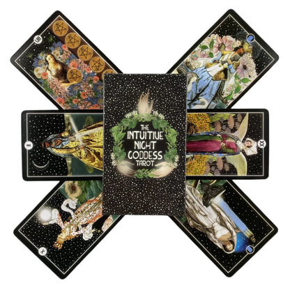 The Intuitive Night Goddess Tarot Decks High Quality Board Game Fun Divination Tarot For Beginners Good Vibrations