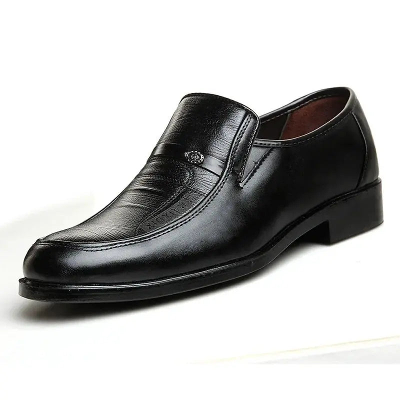 Casual Loafers for Men Round Toe Mens Formal Shoes Business Handmade Slip-On Mens Flat Shoes Mocasines Zapatos De Hombre Good Vibrations