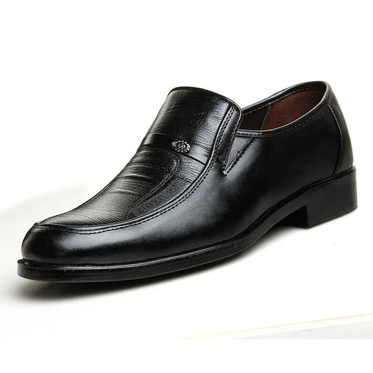 Casual Loafers for Men Round Toe Mens Formal Shoes Business Handmade Slip-On Mens Flat Shoes Mocasines Zapatos De Hombre Good Vibrations