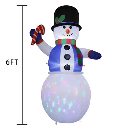 Christmas Inflatables Glowing Snowman Penguins Santa Claus with Built-in LED Decoration for Xmas Party Indoor Outdoor Yard Good Vibrations