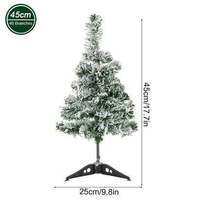 45/60cm Christmas Trees Snow Pine Fir Xmas Tree Merry Christmas Decoration For Home Table Ornaments 2025 New Year Gift Navidad Good Vibrations