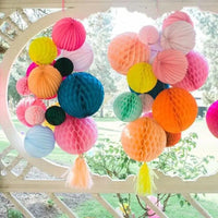 10cm 15cm 20cm 25cm 30cm Decorative Round Tissue Paper Honeycomb Balls Wedding Decoraions Birthday Party Baby Shower Supplies1pc Good Vibrations