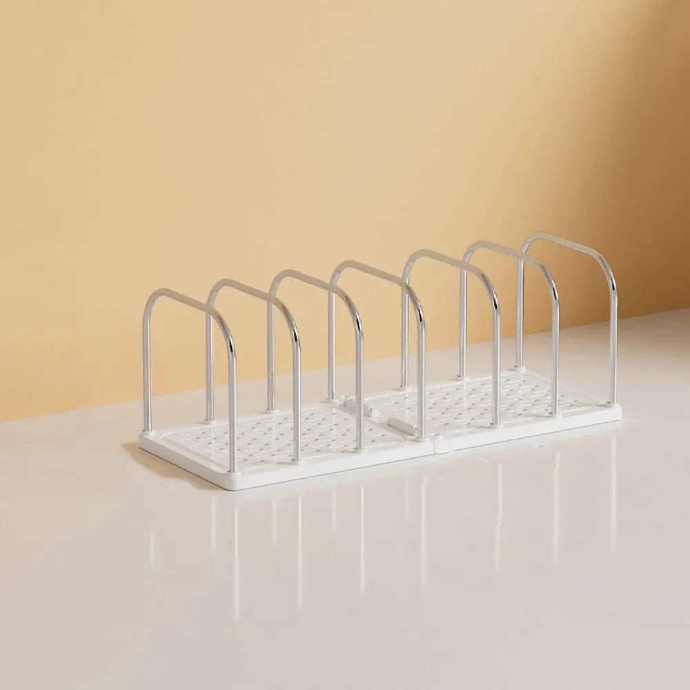 Six Grids Bookend Book Holder Save Space with Storage Box Desk Stand Bookshelf Durable Practical Books Storage Rack Good Vibrations