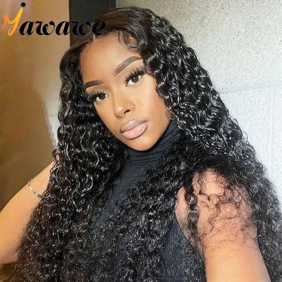 YAWAWE Glueless Wig Human Hair Ready To Wear Water Wave Pre-plucked 13x6 Lace Frontal Wigs For Women HD Lace Wigs Clearance Sale Good Vibrations