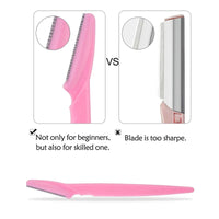 6/12Pcs Mix Color Eyebrow Razor Women Face And Body Safe Trimmer Hair Shaver Eye Brow Remover With Cover Small Makeup Tools Set Good Vibrations