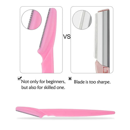 6/12Pcs Mix Color Eyebrow Razor Women Face And Body Safe Trimmer Hair Shaver Eye Brow Remover With Cover Small Makeup Tools Set Good Vibrations