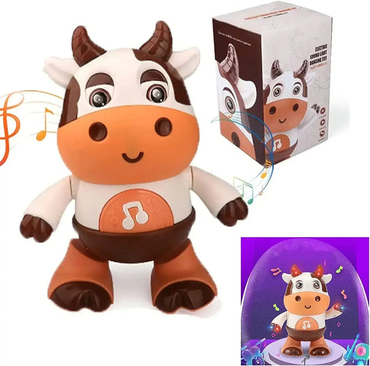 Baby Cow Musical Toys Dancing Walking Baby Cow Toy with Music and LED Lights Dancing Toys Baby 6 to 12 Months 18 Month Toys Good Vibrations