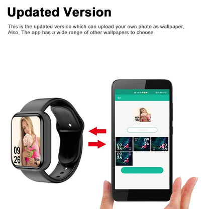 Smart Watches Fitness Bracelet Women Men Bluetooth Connected Phone Music Sports Bracelet Sleep Monitor Y68 Clock Smartwatch D20 Good Vibrations Adult Super Store