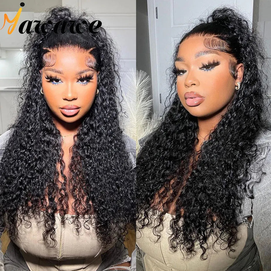 YAWAWE Glueless Wig Human Hair Ready To Wear Water Wave Pre-plucked 13x6 Lace Frontal Wigs For Women HD Lace Wigs Clearance Sale Good Vibrations