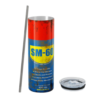 WD40-Dirty Pattern Thermos-Cup 20oz Stainless Steel Insulation Straight Water Anytime Bottle Leakproof Food Grade Travel Mug Good Vibrations Adult Super Store