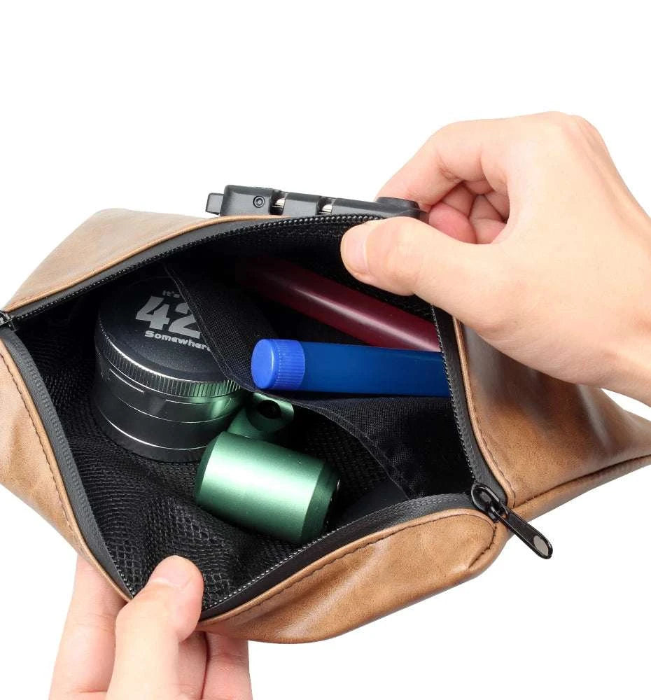 FIREDOG Smell Proof Pouch With Lock Carbon Lined Container Case Storage Bags Good Vibrations Adult Super Store
