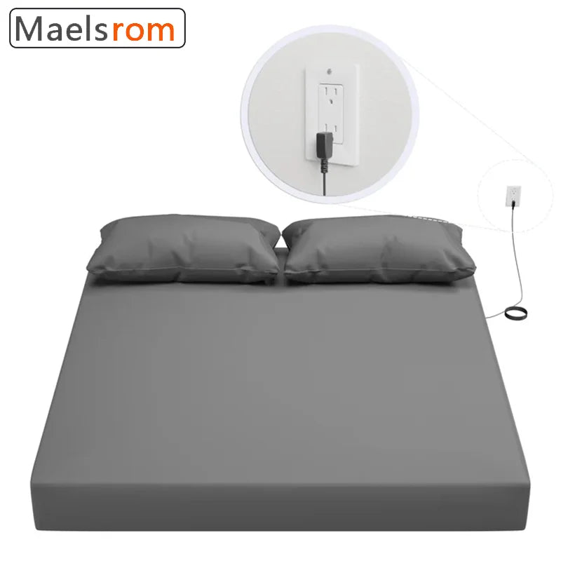 Grounding Sheet for Better Sleep - Cotton and Silver Conductive Fitted Sheet with Grounding Cord, Machine Washable for Twin Good Vibrations