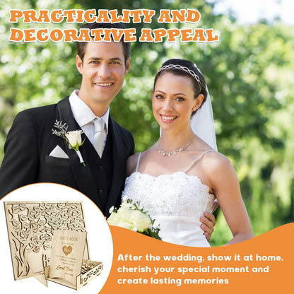 Wedding Guests Message Board Personalized Guest Book Guest's Name Card for Birthday Wedding Party Baby Shower Guest Book Frame Good Vibrations