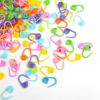 100-1000pcs Mix Color Plastic Resin Small Clip Locking Stitch Markers Crochet Latch Knitting Tools Needle Clip Hook Sewing Tool Good Vibrations