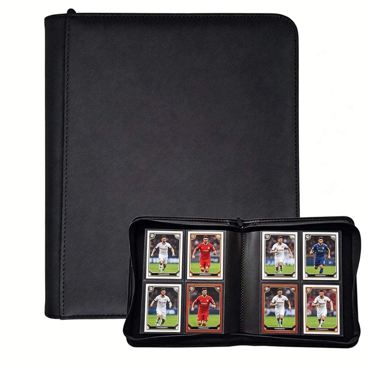 Homefish 4‑Pocket Toploader Binder Album, Holds 160 Cards, Card Binder For Trading Sports Cards, Fit 3 x 4 Inch Toploaders Good Vibrations
