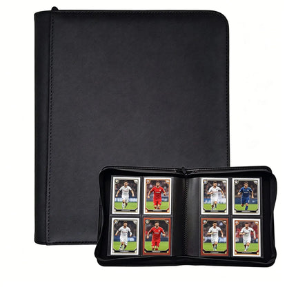Homefish 4‑Pocket Toploader Binder Album, Holds 160 Cards, Card Binder For Trading Sports Cards, Fit 3 x 4 Inch Toploaders Good Vibrations