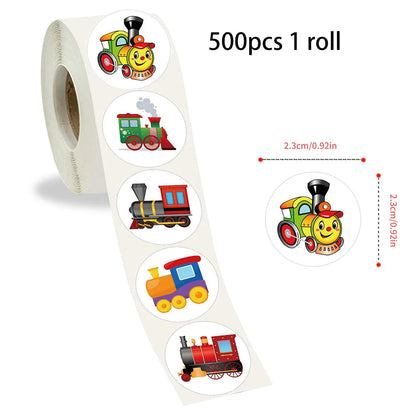 Train Party Supplies Drinking Straws Temporary Tattoos Keychains Slap Bracelets Stickers Goodie Bag Transportation Birthday Gift Good Vibrations